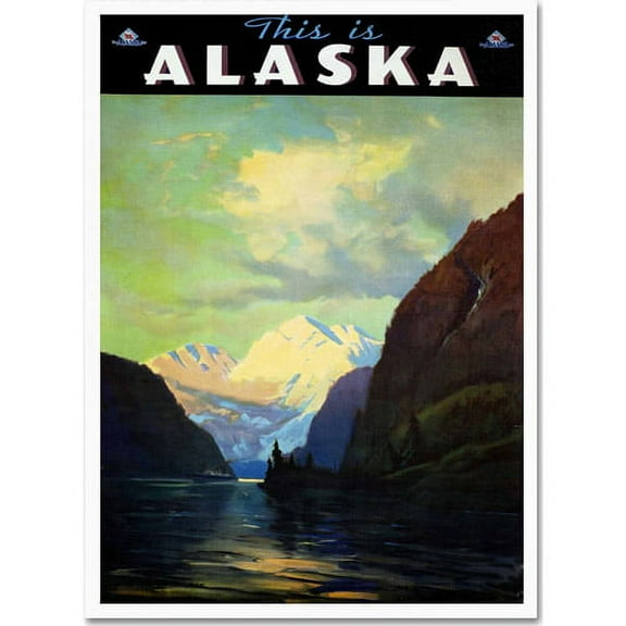 Trademark Fine Art "Trav Alaska" Canvas Art by Vintage Apple Collection