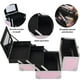 thumbnail image 2 of Neceser Reforzada Cosmetiquera Profesional Grande 32 Cm Metalica Organizador de Maquillaje Maletin Rigido Caja De Viaje Guarda Cosmeticos Organizador De Maquillaje (Rosa), 2 of 7