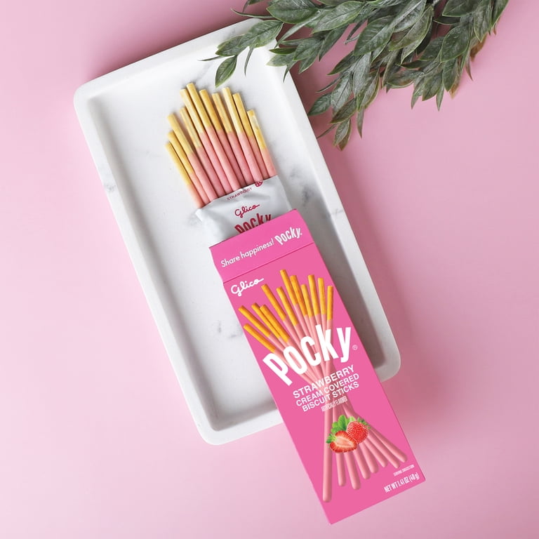 Free Shipping! Glico Pocky Strawberry Biscuit Sticks 1.41 oz
