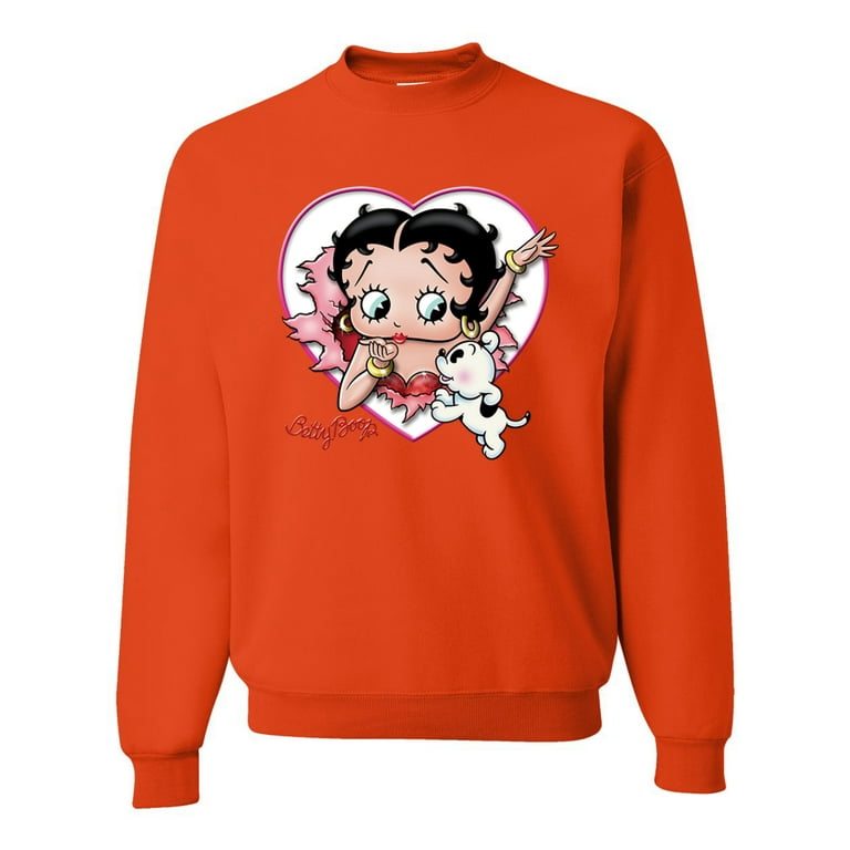 Wild Bobby Betty Boop Heart Blowing Kiss Dog Betty Boop Unisex
