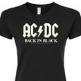 thumbnail image 3 of ACDC - Glow In The Dark - Back In Black - Juniors Fitted Graphic T-Shirt, 3 of 5