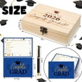 thumbnail image 2 of 60 Pcs Blue Graduation Wooden Card Box 2026 Graduation Advice and Wishes Cards with Pen Class of 2026 Gifts for the Graduate Grad Party Decorations High School College, 2 of 4