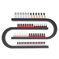 thumbnail image 5 of Miumaeov 2pcs U-shaped Nail Polish Racks 4 Tier Wall Mounted Display Shelf Stand Lipstick Perfume Organizer Holder for Salon Shop (Black), 5 of 18