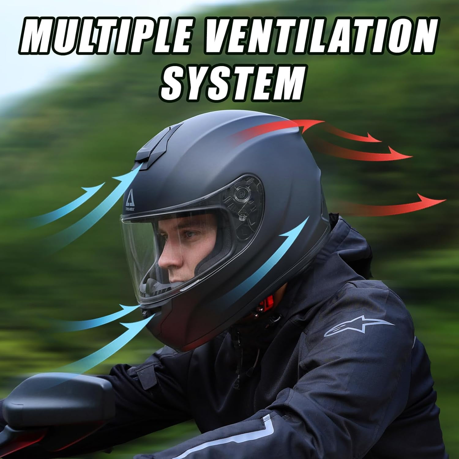 Motorcycle Helmets Full Face Motorcycle Helmet for Men & Women with Tinted and Clear Visor Meet Dot Approved