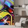 thumbnail image 3 of Idea4wall 2pcs Hip pop Street Graffiti Cool Printed Stick Wallpaper Removable Wall Murals Large Wall Stickers for Home Decoration, 132"x48", 3 of 5