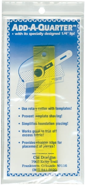 CM Designs Add-A-Quarter Ruler-6'