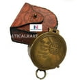 thumbnail image 2 of Not All Who Wander Are Lost Engravable Compass - Pocket Compass - Brass Compass with Leather Case - Pirates Compass - Gift Compass - Camping Compass - Confirmation Gift Idea - Baptism Gifts - Keepsake, 2 of 5