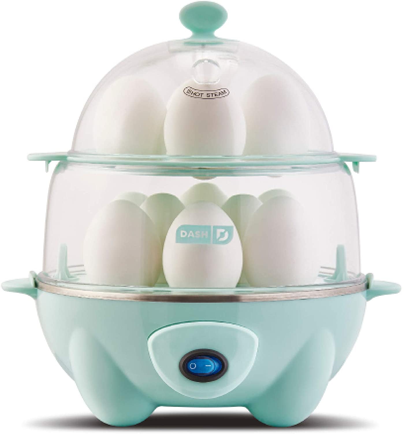 DASH Deluxe Rapid Electric 12 Egg Cooker - Red - Free Shipping