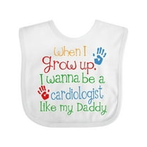 Inktastic Cardiologist Like Daddy Boys or Girls Baby Bib