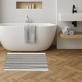 thumbnail image 2 of 40x60cm Stripe Area Rug Soft Modern Striped Rug Easy Clean Decorative Floor Mat for Living Room Bedroom, 2 of 4
