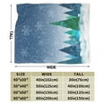 thumbnail image 3 of Kll Fleece Blanket Plush Throw Blanket Christmas Trees,Soft Fuzzy Cozy Flannel Blanket For Couch Sofa Bed.(50"X40"), 3 of 9