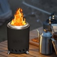 thumbnail image 5 of 7.5" Tabletop Fire Pit - Smokeless & Portable Mini Fire Bowl, Dual Fuel, 304 Stainless Steel with Carry Bag for Outdoor (Black), 5 of 8