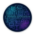 thumbnail image 1 of Literature - 5" Vinyl Sticker - For Car Laptop I-Pad - Waterproof Decal, 1 of 1