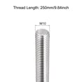 thumbnail image 2 of Unique Bargains Fully Threaded Rod M10 x 250mm 1.5mm Thread Pitch 304 Stainless Steel Right Hand Threaded Rods Bar Studs 3 Pack, 2 of 6