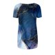 thumbnail image 4 of ICHUANYI Clearance Women's Summer Printed Round-Neck Loose Short Pullover Sleeve Tops Blouse(Black, L) ICHUANYI WER2023080909022, 4 of 5