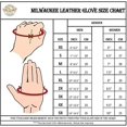 thumbnail image 2 of Sh216 Men's Black Leather Fingerless Gloves With Padded Palm, 2 of 2