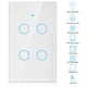 thumbnail image 1 of Interruptor WiFi Inteligente Interruptor de Pantalla Táctil WiFi de 4 Vías Círculo único para Control de Luz de Pared CA 95-250V Interruptor de Control de Aplicación Remota, 1 of 8