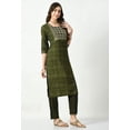 thumbnail image 4 of S MAJIDA Kurta Set for Women Bandhni Polyster Blend Kurta Pant Dupatta with 3/4 Sleeve, 4 of 4