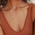 thumbnail image 2 of Turandoss S925 Sterling Silver Chain Necklace for Women 1.2 mm Cable Sterling Silver Chain Dainty Italian Quality Sturdy Hypoallergenic Necklace 22 inch Jewelry Gifts for Men Women Girl, 2 of 8