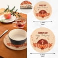 thumbnail image 2 of SKYSONIC Thanksgiving Turkey Unique Pot Holders Trivets, 2 Pcs Heat Resistant Trivets, Cotton Thread Weave Mats for Hot Pads Pans Pot Bowl Teapot for Kitchen Decor, 2 of 7