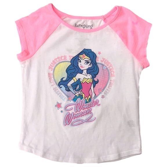 Jumping Beans DC Comics Toddler Girls Pink Wonder Woman T-Shirt Tee Shirt 5T