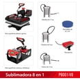 thumbnail image 5 of Combo Plancha De Sublimación 8 En 1 Freesub P8001-V8, 5 of 5