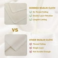 thumbnail image 4 of Unbleached Pure Cotton Muslin Clothes Soft Square Cheese Clothes, 4 of 7
