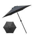 thumbnail image 2 of Taicans Patio Umbrella Canopy,Universal Replacement Cover for 8.8 Ft 6 Ribs Outdoor Round Patio Market Umbrella Parasol Canopy Top Sun Shade Accessory,UV Protection for Pool Garden Backyard Black, 2 of 4