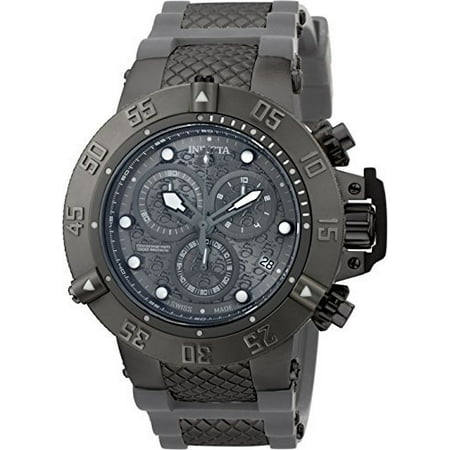 50mm Subaqua Noma III Swiss Made Quartz Chronograph Silicone Strap Watch (Best Swiss Made Watches Under 1000)