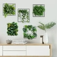 thumbnail image 2 of 5 Pcs Set Vine Wall Stickers 11.8x11.4inch Green Plants Leaves Decals Removable Decor for Living Room Bedroom Home Office, 2 of 6