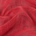thumbnail image 2 of Set of 2 Piece Linen Textured Semi-Sheer Rod Pocket Window Curtain Panels (84" Long, Red), 2 of 4