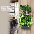 thumbnail image 4 of Pot Wall Mount Flower Pot Balcony Greening Hanging Plant Container Planting Box DecorDark Green, 4 of 7