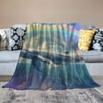 thumbnail image 2 of Shiartex Whales Throw Blanket, Warm Thick Soft All Season Fluffy Couch Throw, Cozy Flannel Blanket Sofa Bed, Anti-Pilling Washable Bed Blanket 40x50in, 2 of 6