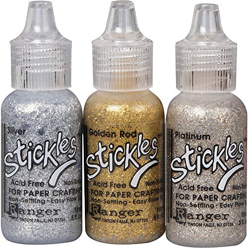 Ranger Industries Inc Metallic Stickles Glitter Glue Set - Pack of 3
