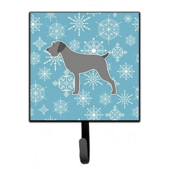 Carolines Treasures BB3511SH4 Winter Snowflake German Wirehaired Pointer Leash or Key Holder