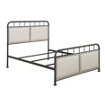 thumbnail image 4 of Beaumont Lane Queen Upholstered Metal Bed in Black, 4 of 4
