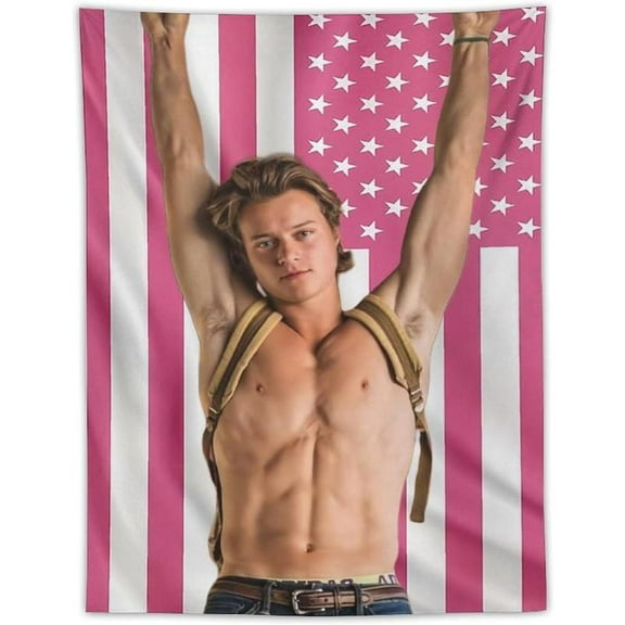 American JJ Star Maybank Flag Tapestry Wall Tapestry Poster Suitable for University Dormitory Bedroom Living Room Party Decoration Merch