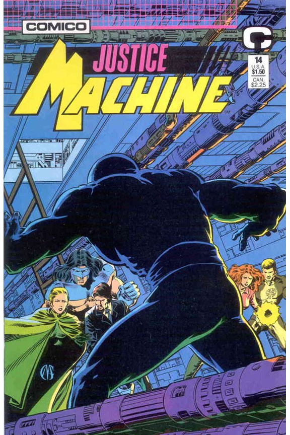 Justice Machine (Comico) #14 VF ; COMICO Comic Book