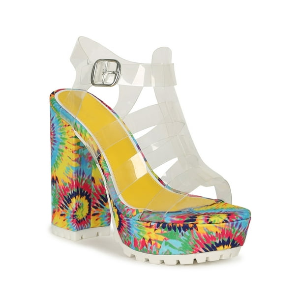 wide width caged heels