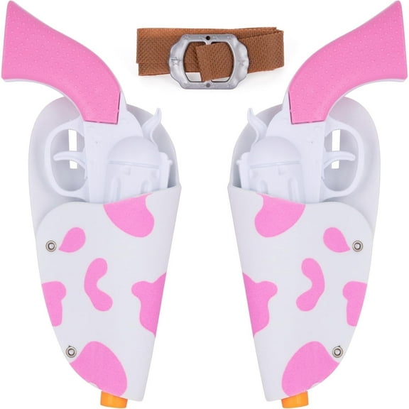 ArtCreativity Pink Cowgirl Toy Gun & Holster Set, 3‑Piece Costume Accessory for Kids Ages 3 , Includes Belt and Toy Pistol