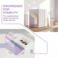 thumbnail image 4 of REGALWOVEN Clear Acrylic Bookends for Shelves,Invisible Book Ends, Modern Non-Skid Book Stopper for Office Home Decor,2Pcs Laser Dazzle 4.7"L x 3.9"W x 6.1"H, 4 of 5