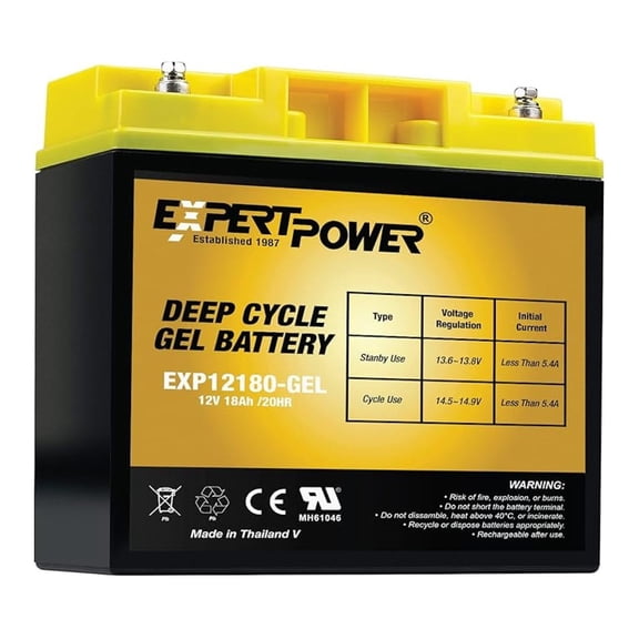 12V 18AH Gel Battery Replaces Generator 193043GS