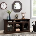 thumbnail image 4 of 60'' Brown MDF TV Media Stand / Classic Style & Cable Tidying, 4 of 5