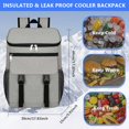 thumbnail image 3 of Mochila térmica Schwylth con aislamiento para 30 latas, color gris, 3 of 7
