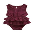 thumbnail image 1 of Baby Girl Sleeveless Ruffle Romper Dress, 1 of 6