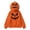 Black, variant on Rexolia Pumpkin Head Full Zip Hoodie Face Cover Costume with Smile Scared Pumpkin Print Halloween Black L