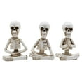 thumbnail image 2 of AKEGAMN Halloween Skeleton Decor Realistic Meditating Skeleton Statues Set Of 3 In Resin Indoor Zen Decor 【MEDITATION ACCESSORIES】The small size skeleton is perfect for zen decor, meditation decor,, 2 of 9