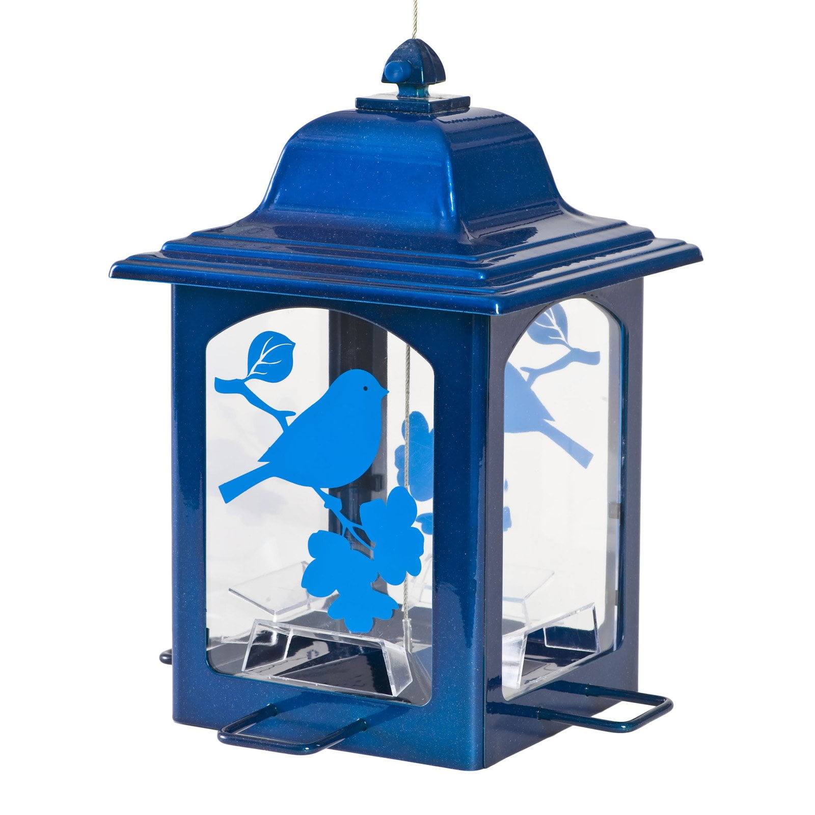 Perky-Pet Blue Sparkle Lantern Wild Birdfeeder by Perky-Pet
