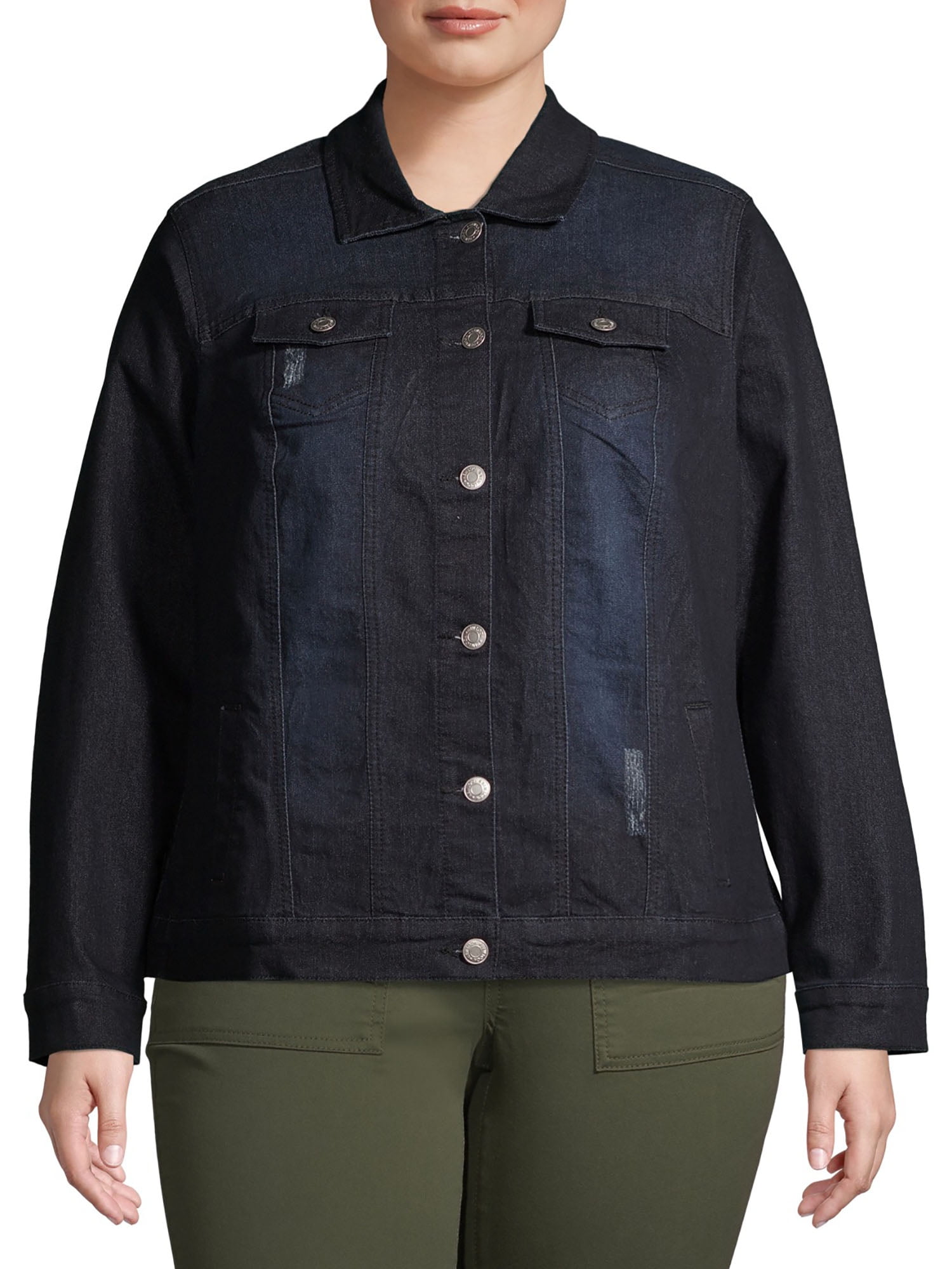 new look plus size denim jacket