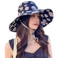 thumbnail image 4 of 1 Nuevo sombrero con forma de cubo para mujer con estampado de flores, protector solar, visera, regalos, 4 of 4